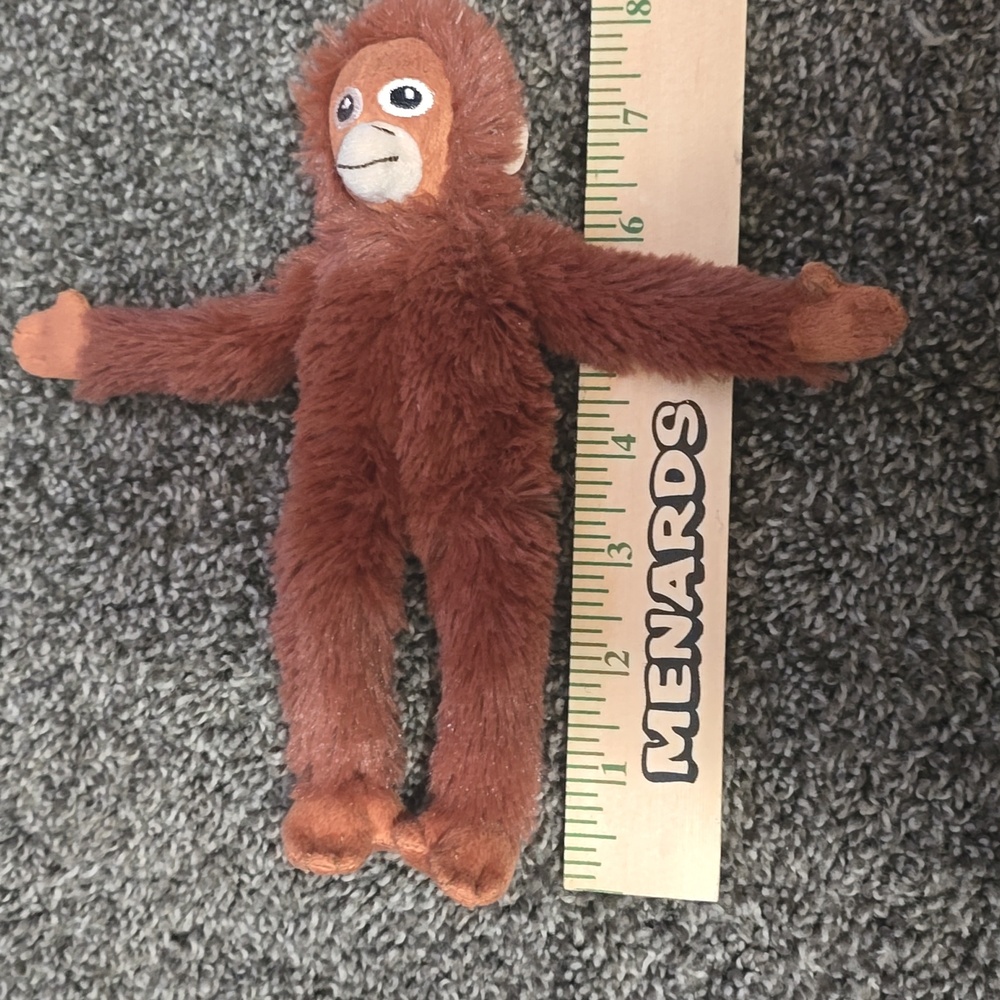 Ikea 8" Djungelskog Mini Monkey Orangutan Plush Stuffed Brown Animal Toy - Picture 2 of 3